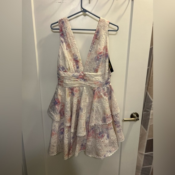 NWT Gianni Bini Crista Eyelet Dress in Cosmos - Picture 2 of 12